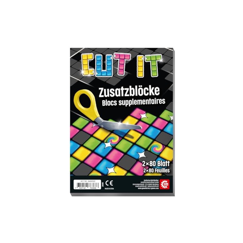 Game Factory 646062 Cut it Additional Blocks, 2 Replacement Blocks