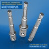 S&R Socket Adapter Set, 3-Part Socket Spanner Set – 1/4-inch,
