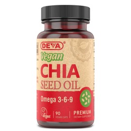 Deva Vegan Chia Seed Oil – 1000 mg 90 Vcap