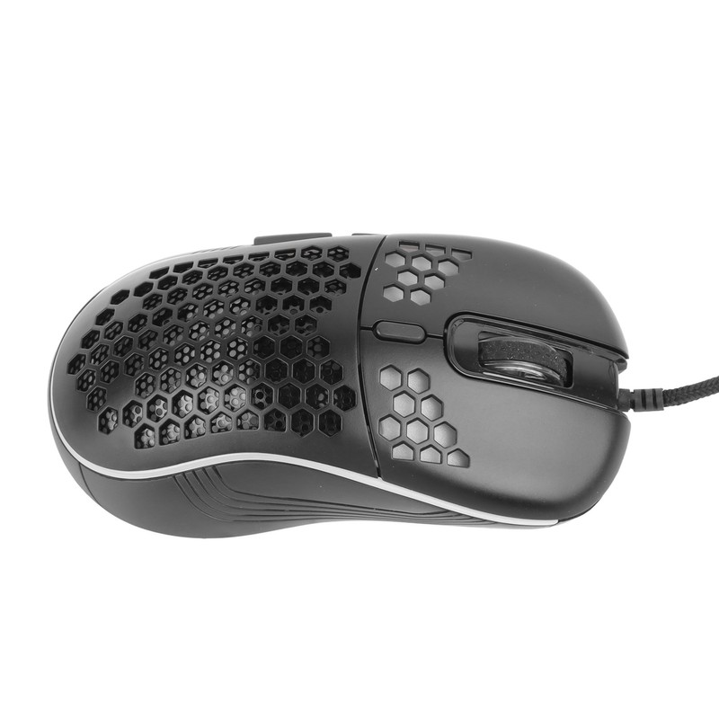 Wired Mouse Lightweight Hollow Out Ergonomic Optical Sensor USB Computer