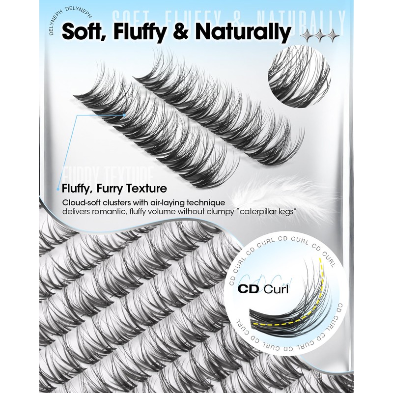 Spider Lash Clusters Breeze Fluffy Eyelash Clusters