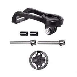 MUXSAM Mountain Bike Stopwatch Bike Stem Odometer Computers Holder, Mountain Road Bike Computer Holder Stem Top Cap Stopwatch Aluminum Alloy Black