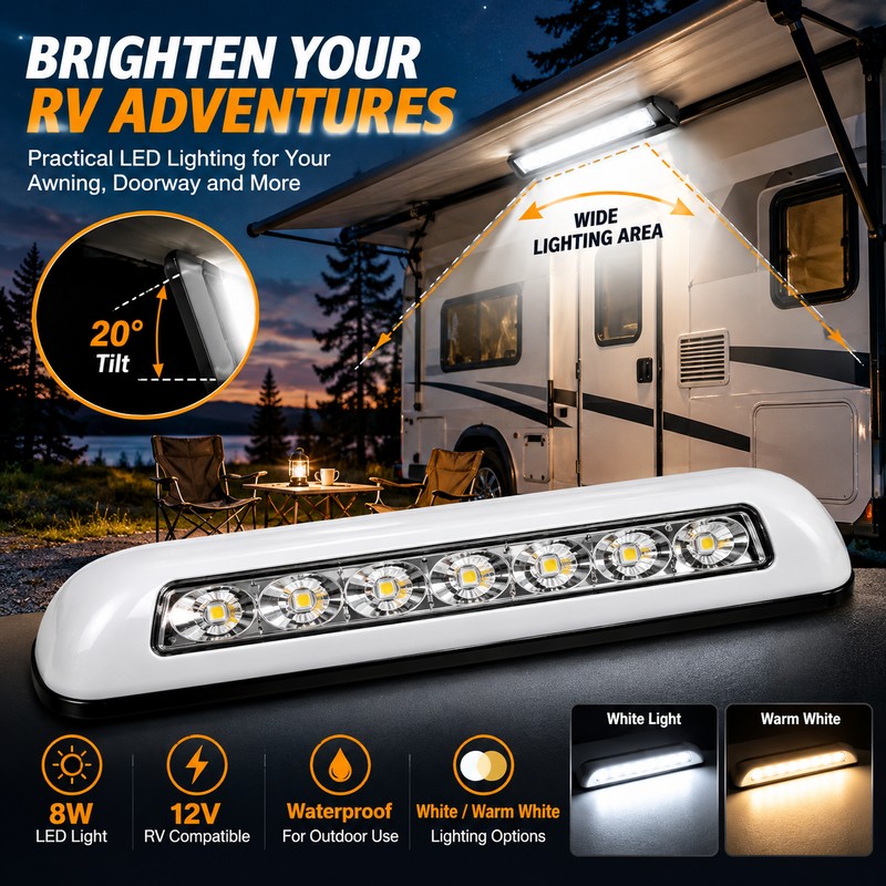 12V RV LED Awning Light for Camper Exterior Lighting –