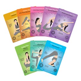 The Original Yoga Asana Cards – Workout Deck with Over 120 Yoga Poses – Yoga Sequencing Deck with Yoga Cues and Sanskrit Names for Beginners and Teachers – Unique Yoga Gift for Women or Any Yoga Lover
