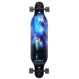 Junli 41 Inch Freeride Longboard Skateboard - Skateboard Cruiser for Cruising, Carving and Downhill（Starlit Night）