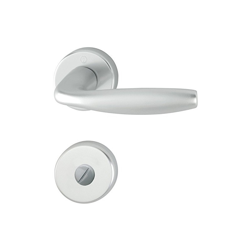 Hoppe Set New York Lever Handle with Rosette WC –