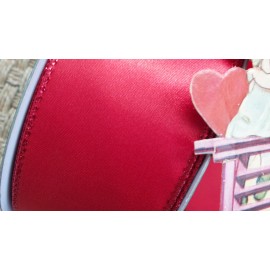 Ribbon Christmas WIRE EDGE Satin Red Holiday Ribbon Red Edge 2.5"  wide 5 yds