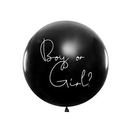 Riesenballon Boy or Girl 1m Riesen Gender Reveal Party Ballon mit Konfetti Latex Luftballon Mädchen