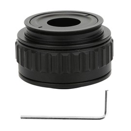 FTVOGUE Microscope Adapter, 0.35X CTV Microscope Lens Cut Telle Adapter Black Metal + Optical Glass Microscope Accessories with Hex Key