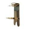 WALL MOUNT 300ml DOUBLE DISPENSER GOLD CHROME HOLDER ideal for