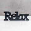 levandeo Love Home Relax Lettering Black MDF Letters Wooden Decorative