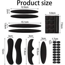 1 Universal Fahrradhelm Polster Schaumstoffpolster Klettpunkte Kit Helm Polsterung Ersatz Innenpolster Klettverschluss Helmpolster, Fahrradhelm Pads Antikollisionsfutter Schwammschutz, Schwarz für Mtb