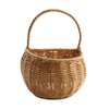 KOMBIUDA Countryside Decorative Basket Hanging Egg Container Plastic Storage Tight