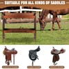 Solid Wood Saddle Rack, Horse Saddle for Western Saddle and