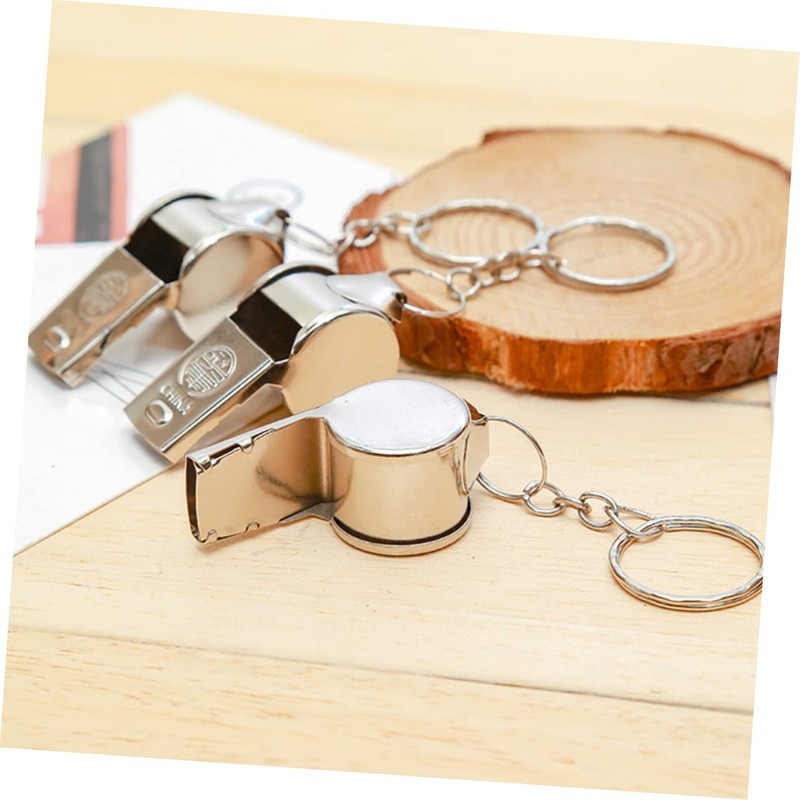 Kisangel 2sets Whistle Sport Basketball Whistle Baseball Metal Emergency Exercising