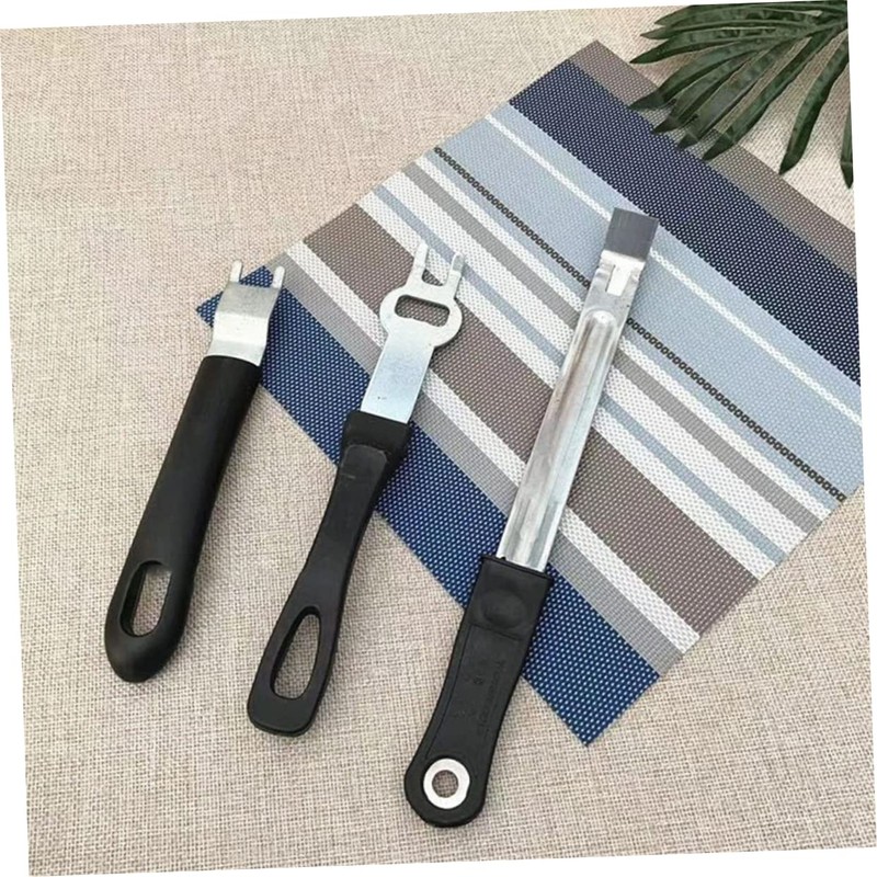 Sosoport Grill Plate Lifter Durable Stainless Steel Grate Clamp for