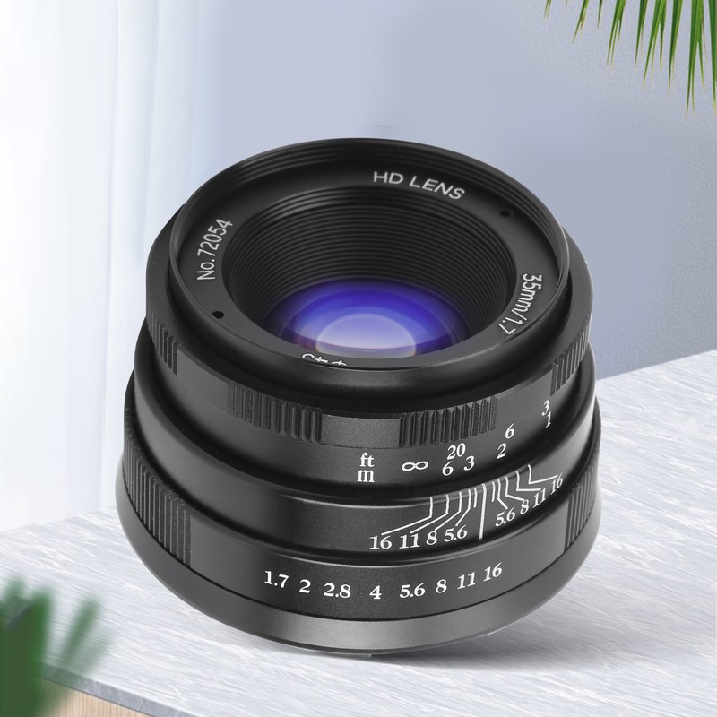 NEWYI 35mm F1.7 M4/3 Mount Large Aperture Portrait Fixed Focus