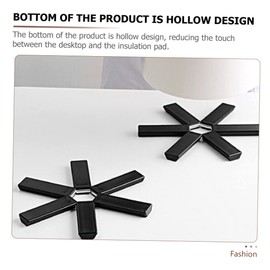 FUNOMOCYA 6pcs Folding Pot Pad Heat Resistant Insulation Mat for Kitchen Dining and Outdoor Use for Hot Pots Pans and Dishes Non- and Design