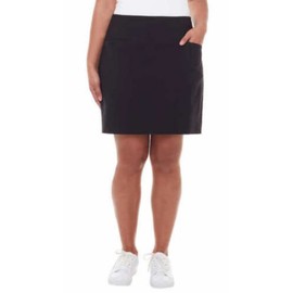SC&CO Women's Comfortable Stretch Double wraparoand Skort (S, Black)