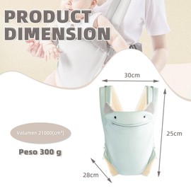 DOTOTO Mochila Portabebe, portabebe ergonomico para Niños Pequeños Recién Nacido,Ajustable,Cómodo y transpirable.