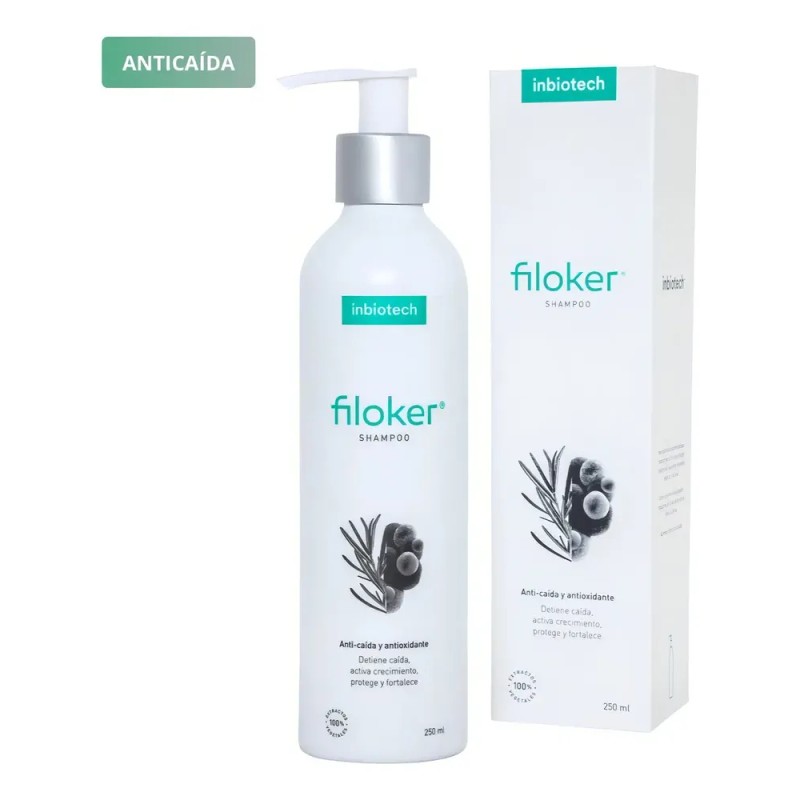 Inbiotech Filoker Shampoo 250ml Anticaída Protege Fortalece