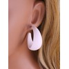 White Earrings for Women Trendy Hoop Earrings 80s 90s Earring