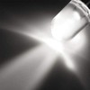 uxcell 10Pcs 10mm Pre Wired LED, White DC12V Clear Lens,