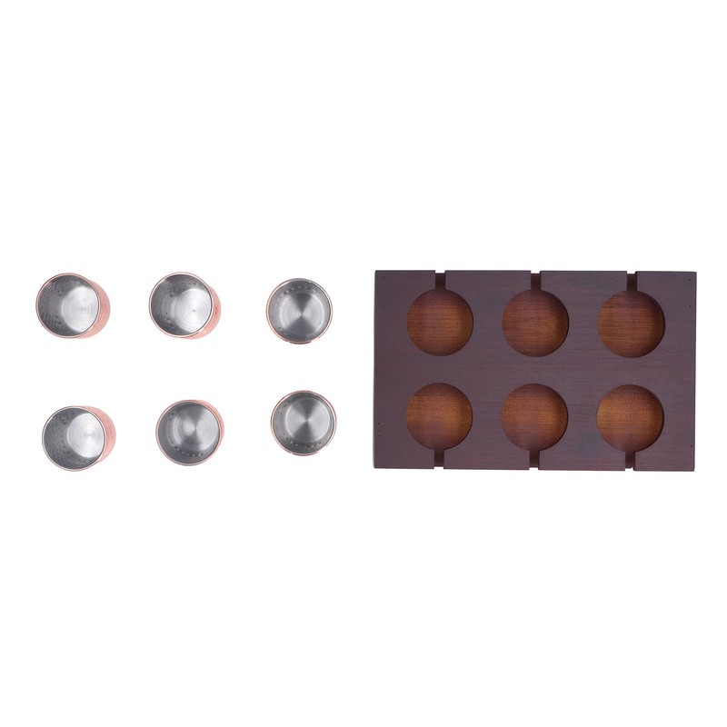 6pcs 100ml Copper Plated Moscow Mule Mug Stainless Steel Cocktail