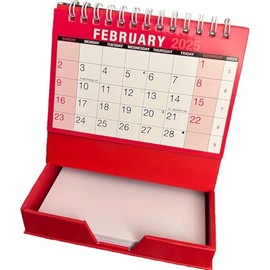 UKDD® Desktop Month to View Calendar Tear Off and Memo Note Pad Year 2024