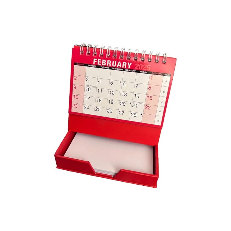 UKDD® Desktop Month to View Calendar Tear Off and Memo