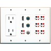 RiteAV - (3 Gang 15A Power Outlet 2 HDMI Coax
