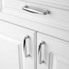 KOOFIZO Square Foot Cabinet Arch Pull - Chrome Furniture Handle,