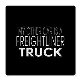 Makoroni - MY OTHER CAR IS A FREIGHTLINER TRUCK Ceramic Tile Drink Coaster Small Trive Cork Backing 4.25 x 4.25 inc, DesX72