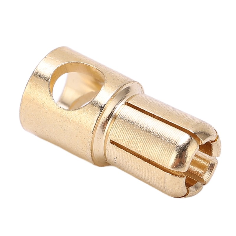 10 Pcs 6mm Banana Plug Gold Plated Male Connector Adapter