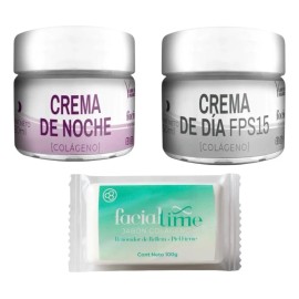 Kit Antiarrugas Crema De Día + Crema De Noche Colágeno