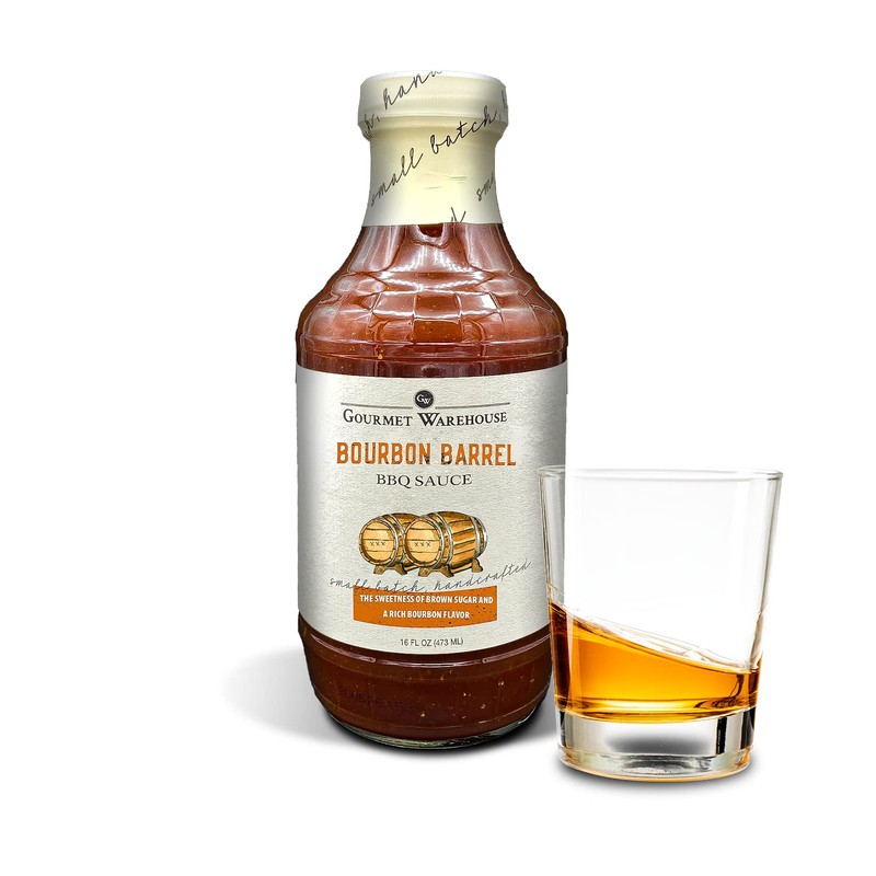 Gourmet Warehouse BBQ Sauces, 16 Fl ozs, 2 Pack (Bourbon