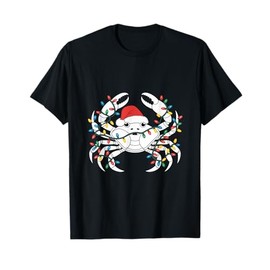 King Crab Santa Hat Christmas T-Shirt