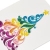Papyrus Rainbow Quilled Christmas Tree Card, Perfect for Anyone (Joy