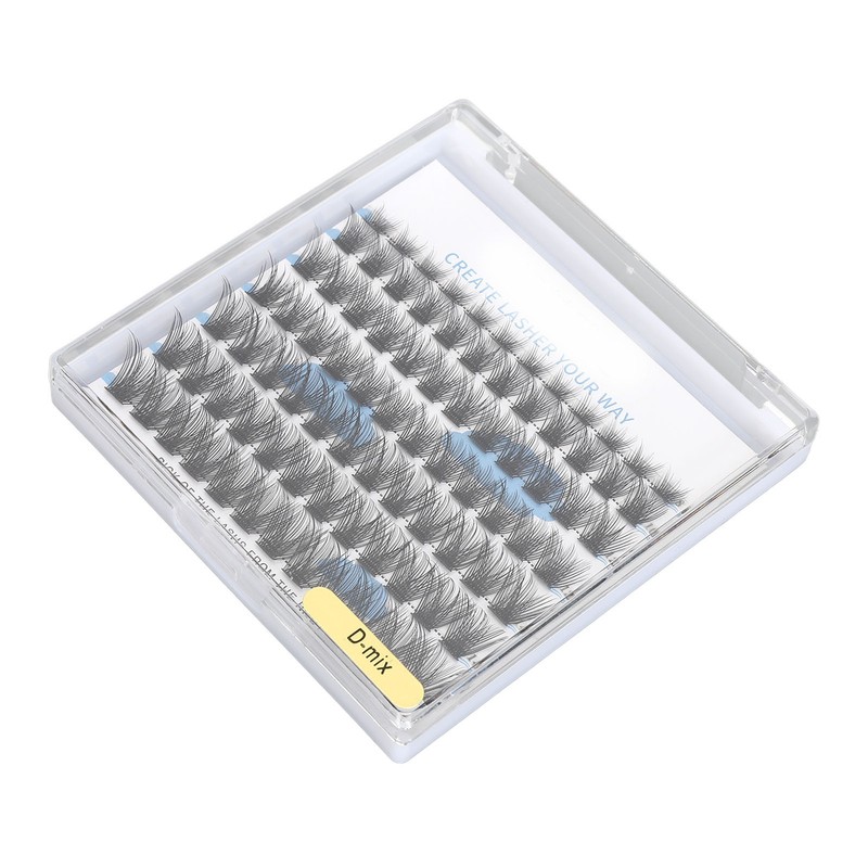 84 Clusters Individual Eyelash Extensions 8/10/12/14/16mm D Curl Fluffy Eyelash