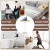 POLESTO Portable Laptop Floor Stand, Bedside/Sofa Table with Height Adjustable