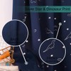 LORDTEX Dinosaur and Star Foil Print Blackout Curtains for Kids