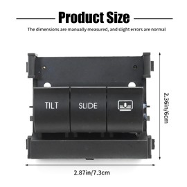 Hoypeyfiy BB5Z-15B691-AA Sunroof Moon Roof Overhead Console Switch Replacement for Ford Explorer 2.0L 2012-2015, Replacement for Explorer 2.3L 2016-2017, Replacement for Explorer 3.5L 2011-2017