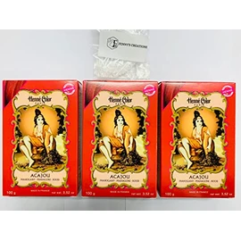 Fenny’s Creation Henne Color Mahogany Henna Powder 100g (Pack of 3) henna for hair (ACAJOU)