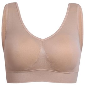 PRETTYWELL Sleep Bra for Women, Comfort Seamless Wireless Stretchy Sports Bra, 1 Pack Yoga Bra, with Removable Pads