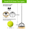 KOOPER Hanging Solar Lanterns Outdoor Waterproof, 4 Pack Flickering Solar