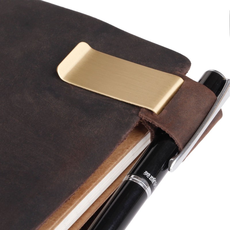1 Piece Leather Clip Pen Holder Leather Pen Holder for