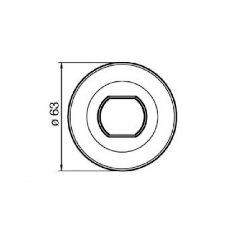 Replacement Chrome Toilet Flush Button & Spare Bellow Set Fits