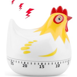 ZPSHYD Chicken Kitchen Mechanical Timer, 55 Minutes Cartoon Hen with Loud Alarm, Magnetic Mechanical Kitchen Timer for Cooking and Baking, Fitness Studying, Teaching