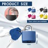4 Pieces Suitcase Lock Mini Padlock Luggage Locks with Keys