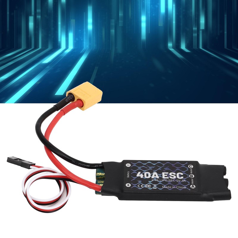 40A ESC 2‑4S Electric Speed Controller 5V 3A BEC with